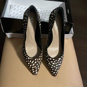 Spotted Calf-Hair Heels